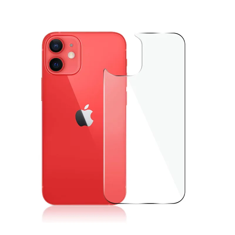 Volledige lijm rugbeschermer voor iPhone 15 14 13 12 Pro Max 9H hardheid gehard glas 2.5D Radian Case-vriendelijk met retailpakket