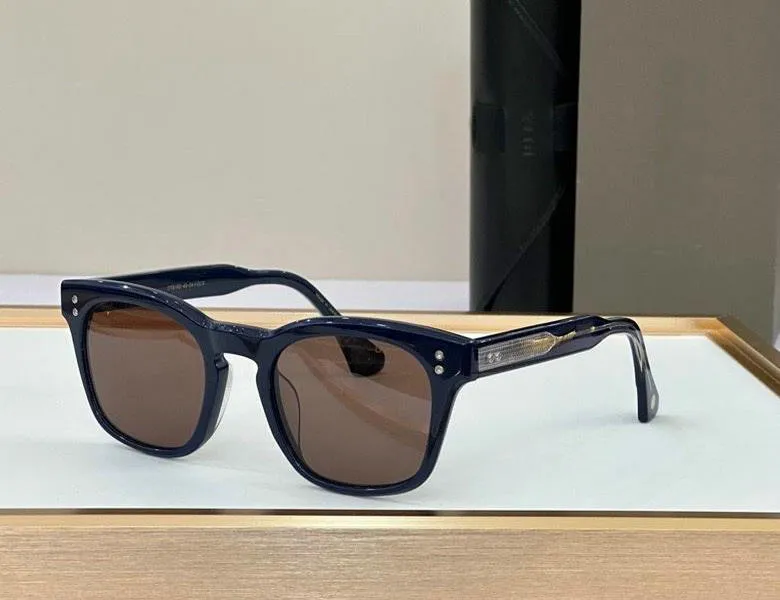 Lunettes de soleil bleues pour hommes et femmes, verres miroir, de marque de styliste, de luxe, UV400, à la mode, 2024