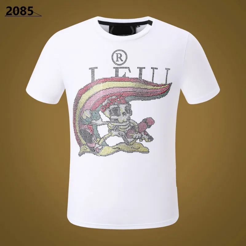 T-shirt da uomo Phillip Plain Uomo designer PP Skull Diamond maglietta Manica corta Dollaro Orso bruno Marca O-Collo T-shirt con teschi di alta qualità WT230209