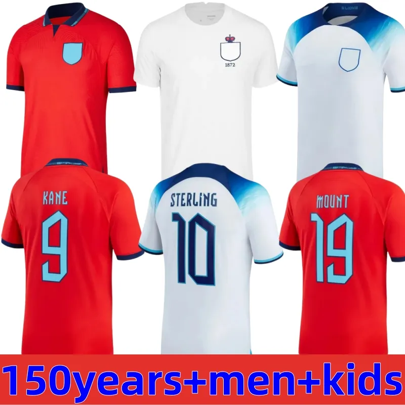 ENGLANDS soccer jersey 150 Year 22 23 Anniversary KANE STERLING RASHFORD SANCHO GREALISH MOUNT FODEN ENGLANDS football shirt 2023 BELLINGHAM men KIDS uniform