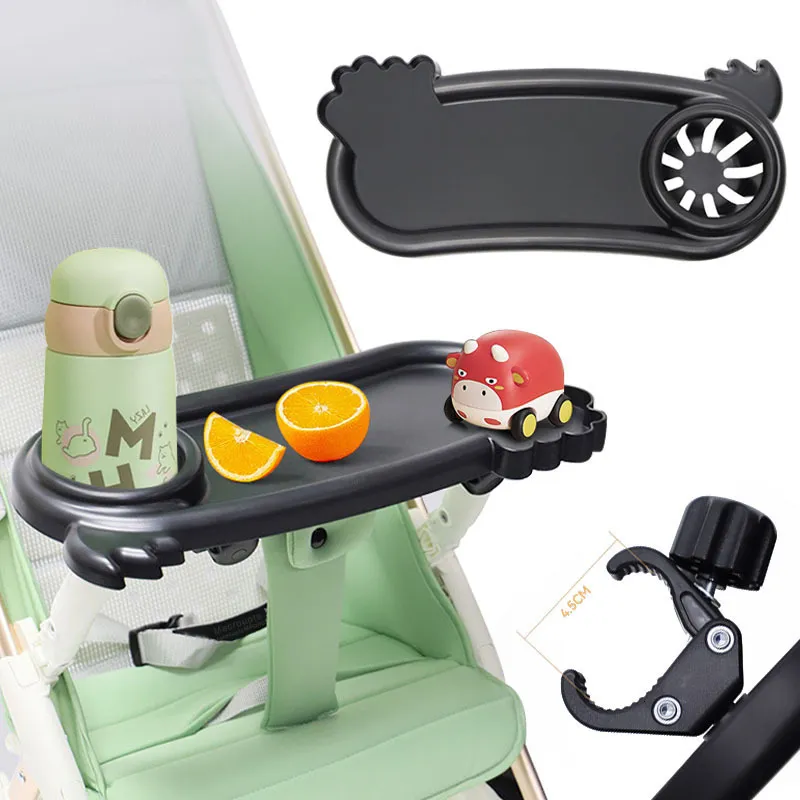 Stroller Parts Accessories Widen Baby Dinner Table Tray Phone Stand Plate Supplies for Toddler Infant Girl Boy Milk Bottle Cup Holder 230915