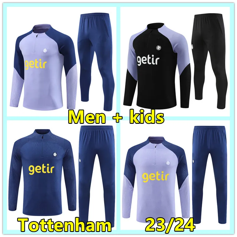 2023 2024 spurs Men kids soccer training suit 23 24 DELE SON Soccer Jerseys HAM BALE KANE Long sleeve football tracksuit sets Boys girls survetement foot chandal