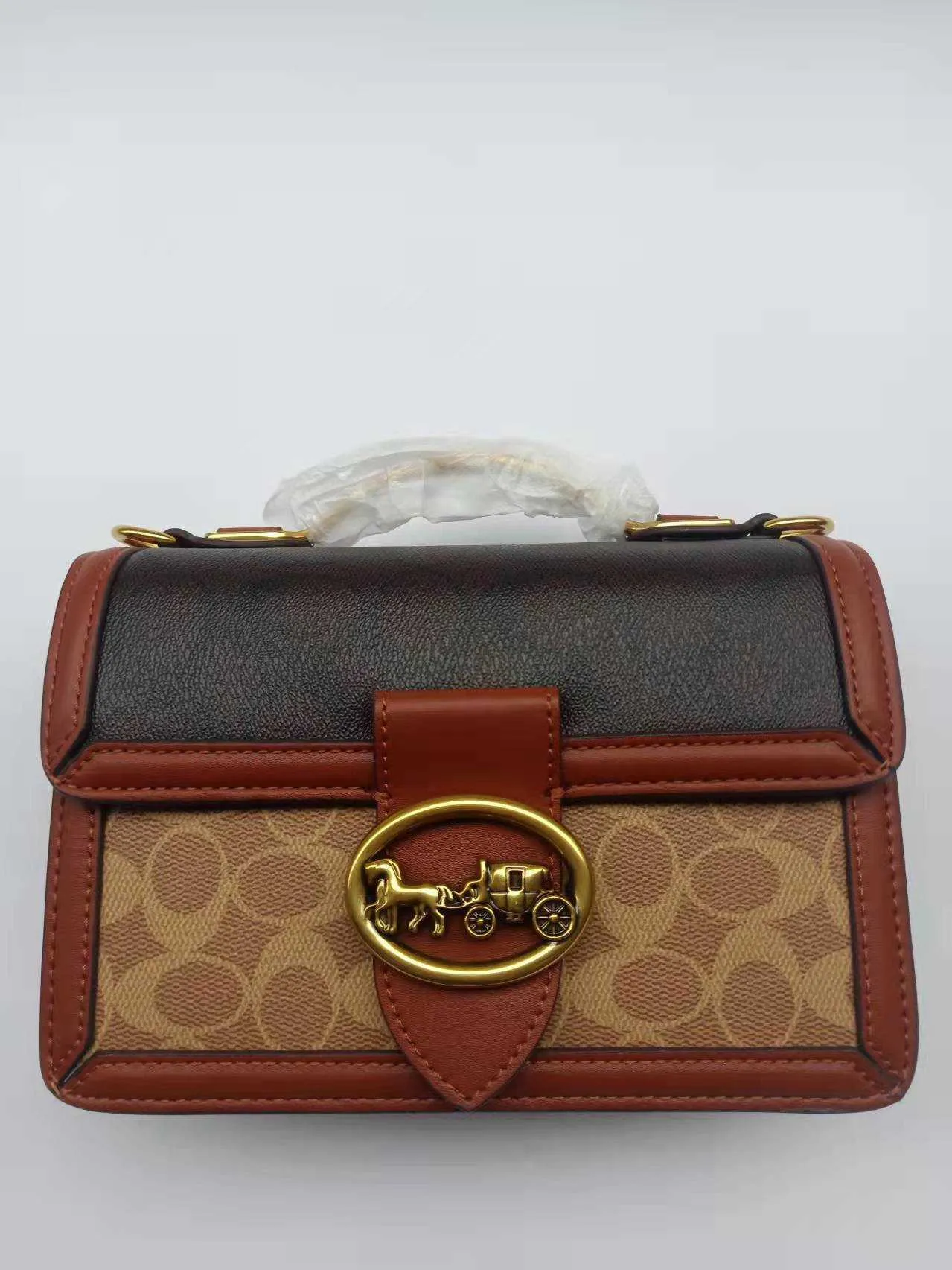 DHgate Versatile Small Square Leather Shoulder Bag for Women Stylish Diagonal Straddle Design Bags Luggage Accessories
