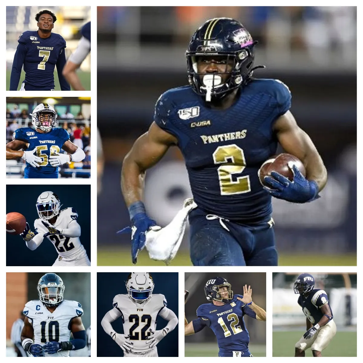 Maglia da calcio Fiu Golden 2023 59 Jaheim Buchanon 22 Brian Blades 87 Braiden Staten 34 Chance Coleman 45 Toddrick Brewton 23