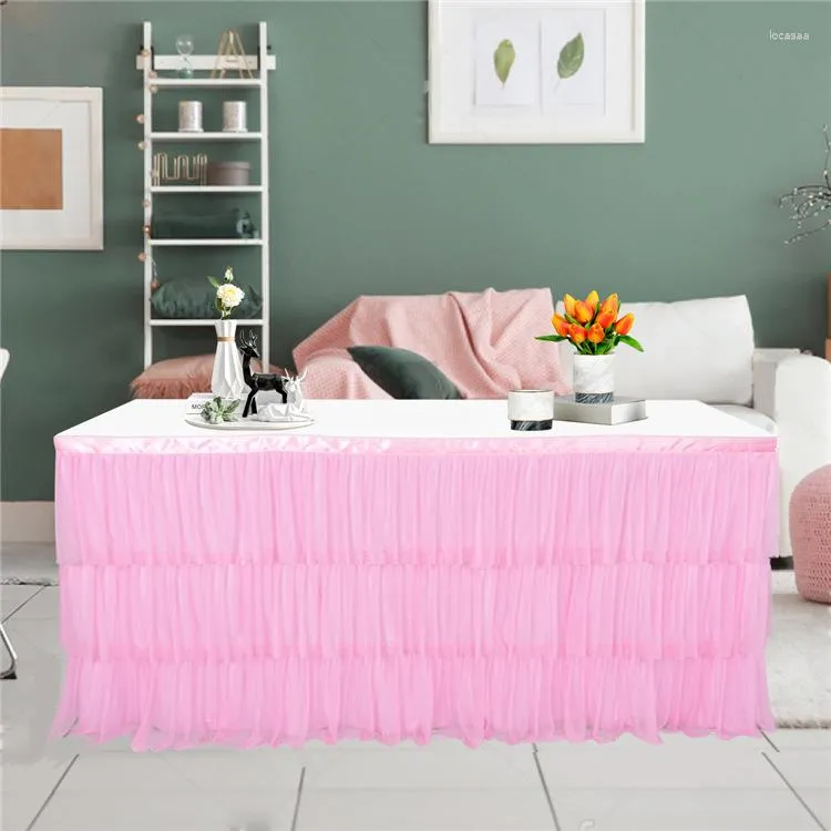 Pink Tulle Tutu Table Skirt Kmart 6ft Candy Decoration For