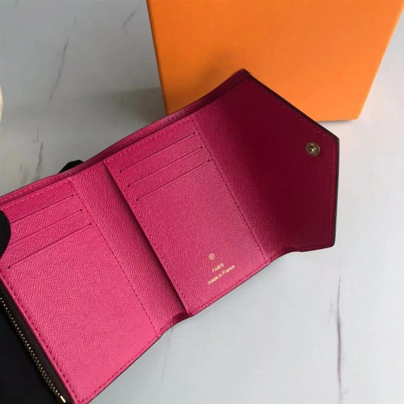 Klassieke luxe designer portemonnee Hoge kwaliteit lederen portefeuilles Dames opvouwbare portemonnee Vouwingen Documenthouders Paspoort H304V