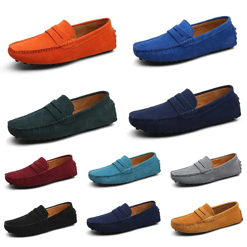 Mens Mulheres Ao Ar Livre Sapatos De Couro Sola Macia Preto Vermelho Laranja Azul Marrom Laranja Borgonha Confortável Cinza Escuro Sneaker Quarenta e Seis