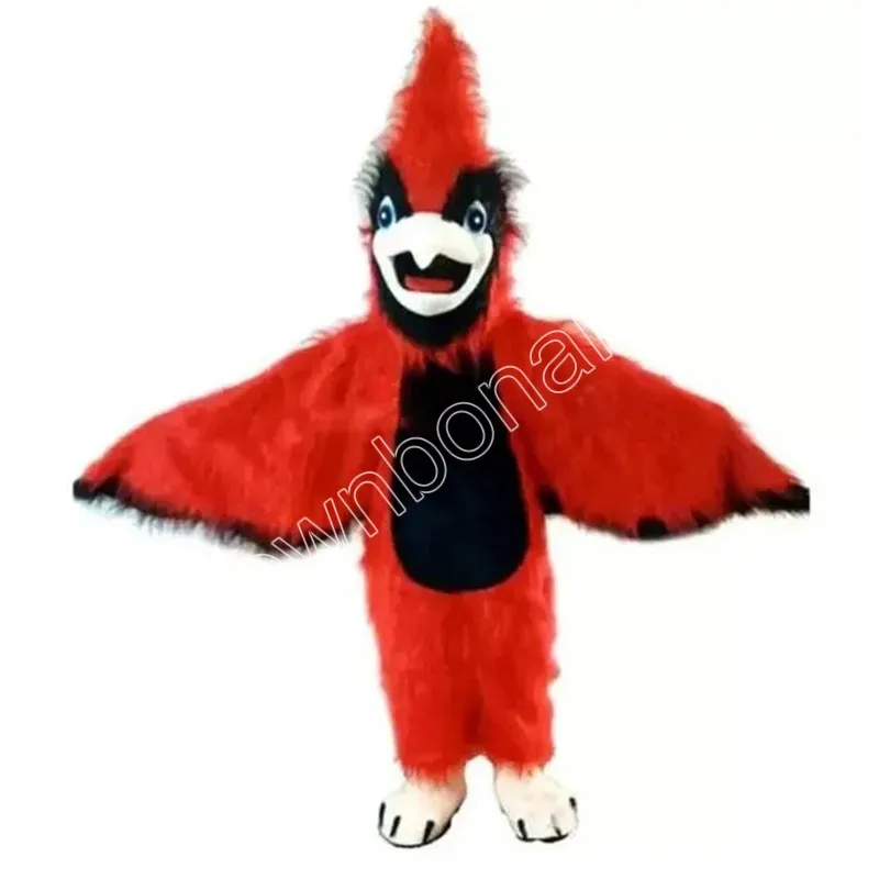 Costume de mascotte d'oiseau d'aigle rouge pour adulte, costume fantaisie personnalisé, thème de dessin animé, robe fantaisie, vêtements publicitaires