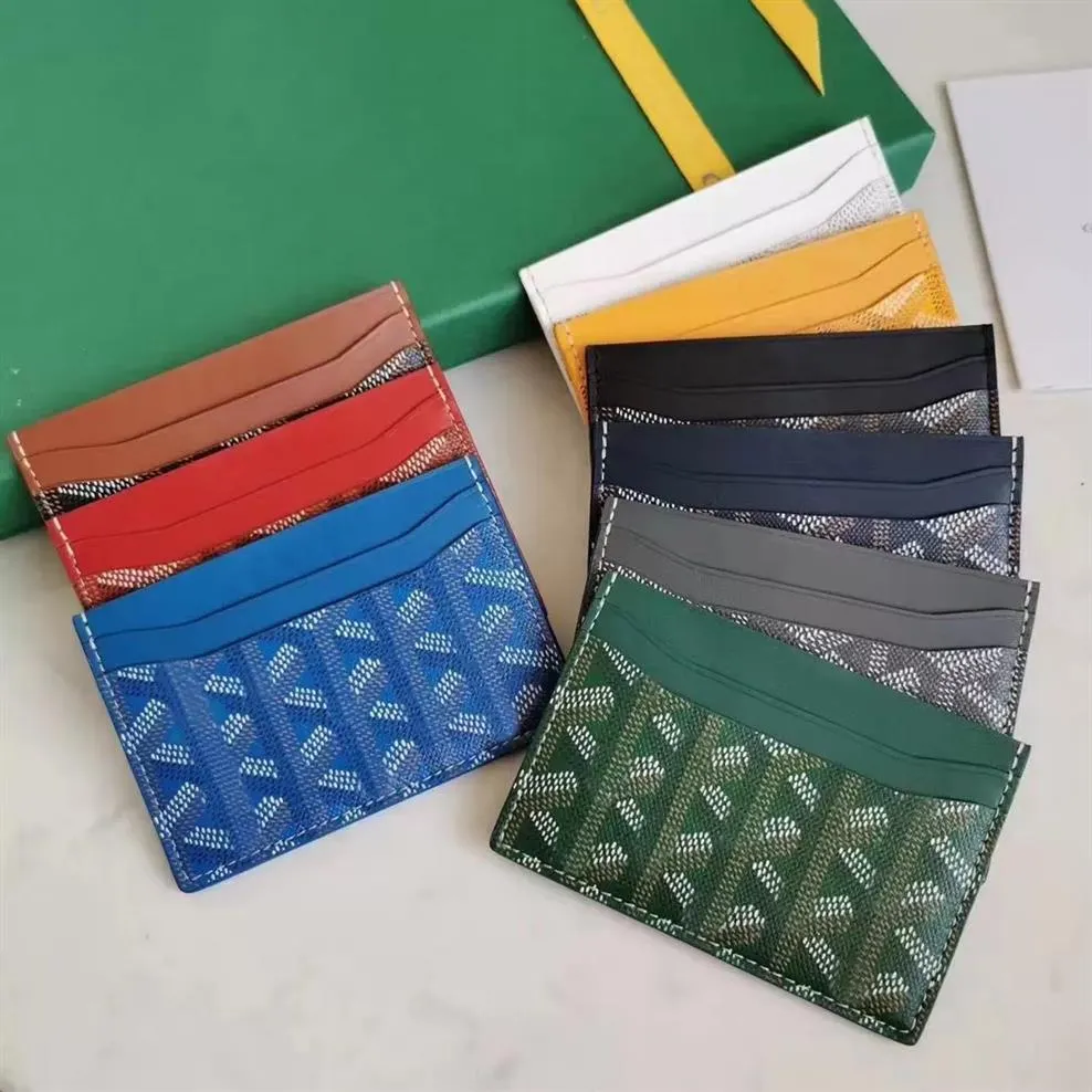 Carteras Diseñadores Bolsos Titulares de tarjetas 6 ranuras para tarjetas Monederos para mujer Monederos con caja Monedero de diseñador Tarjetas de crédito de doble cara Moneda Mini Wal3311