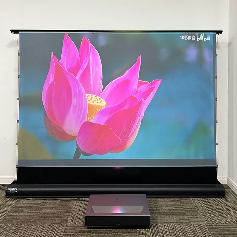 90 ALR Roll Up Motorized Electric Tab Tension Floor Rising Best