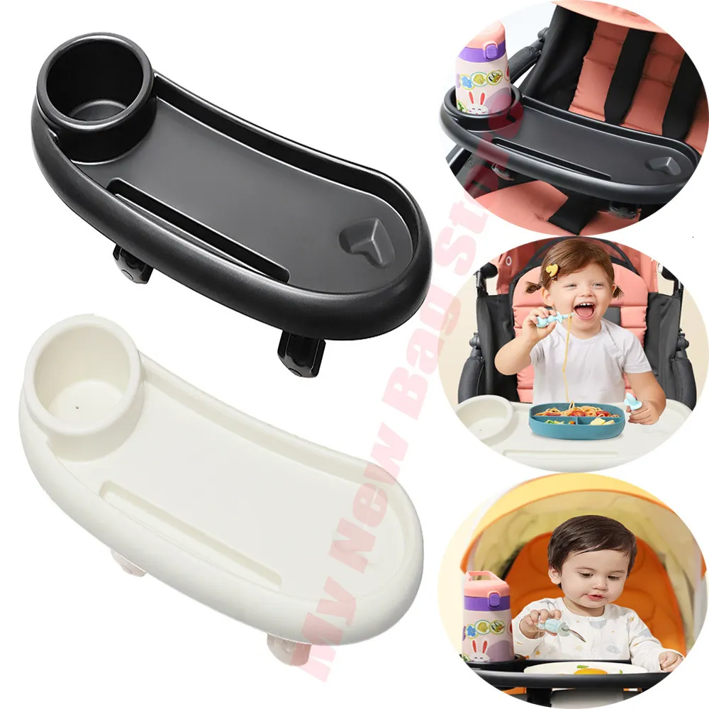 Stroller Parts Accessories 3 In 1 Baby Dinner Table Milk Bottle Cup Holder Removable Universal Phone Stand Snack Tray Accessorie 230915