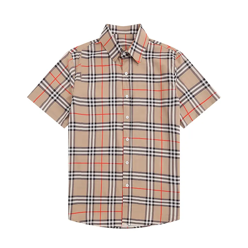 Chemises de créateurs de luxe Vêtements surdimensionnés pour hommes Chemise de bowling à imprimé géométrique Hawaii Motif à carreaux Chemises décontractées Hommes à manches courtes Taille asiatique M-XXXL