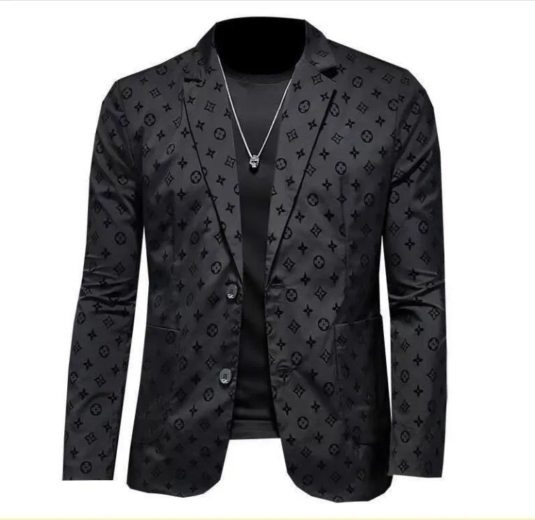 Дизайнерский модный мужской костюм, пиджак, куртки, пальто для мужчин, стилист, повседневная куртка с вышивкой букв и длинным рукавом