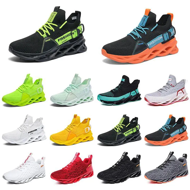 running shoes for men breathable trainers black royal blue teal green red white Beige pewte mens fashion sports sneakers fifty-five