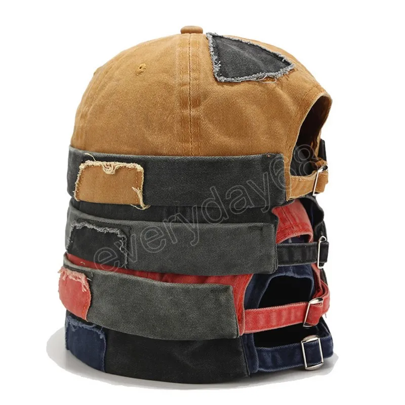 Vintage erkekler Capse Cap Rolled Retro Hat Öğrenci Erkek Kızlar Çift Sailor Hat Skullcap Simlesless şapka kovboy deliği kapağı