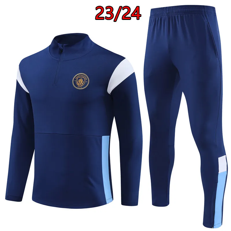 2023 2024 Man City Soccer Tracksuit Men and Kids 23 24 Fotbollsutbildningsträningskräp Jogging Chandal Futbol Survetement 381