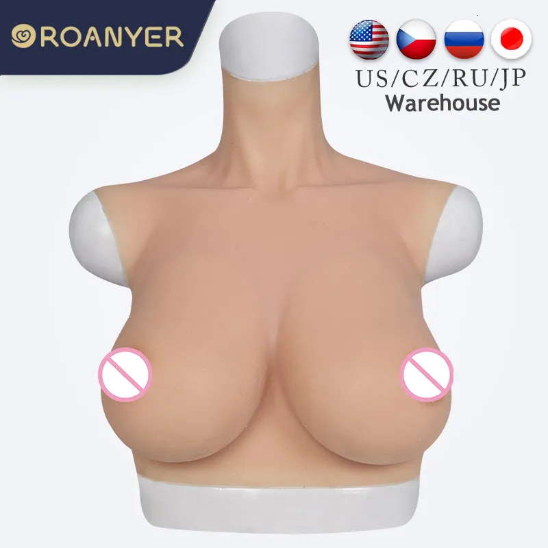 RANYER Crossdressing Breast Forms Silicone G H Cup East West Shape  Transgender Cosplay Boobs For Crossdresser