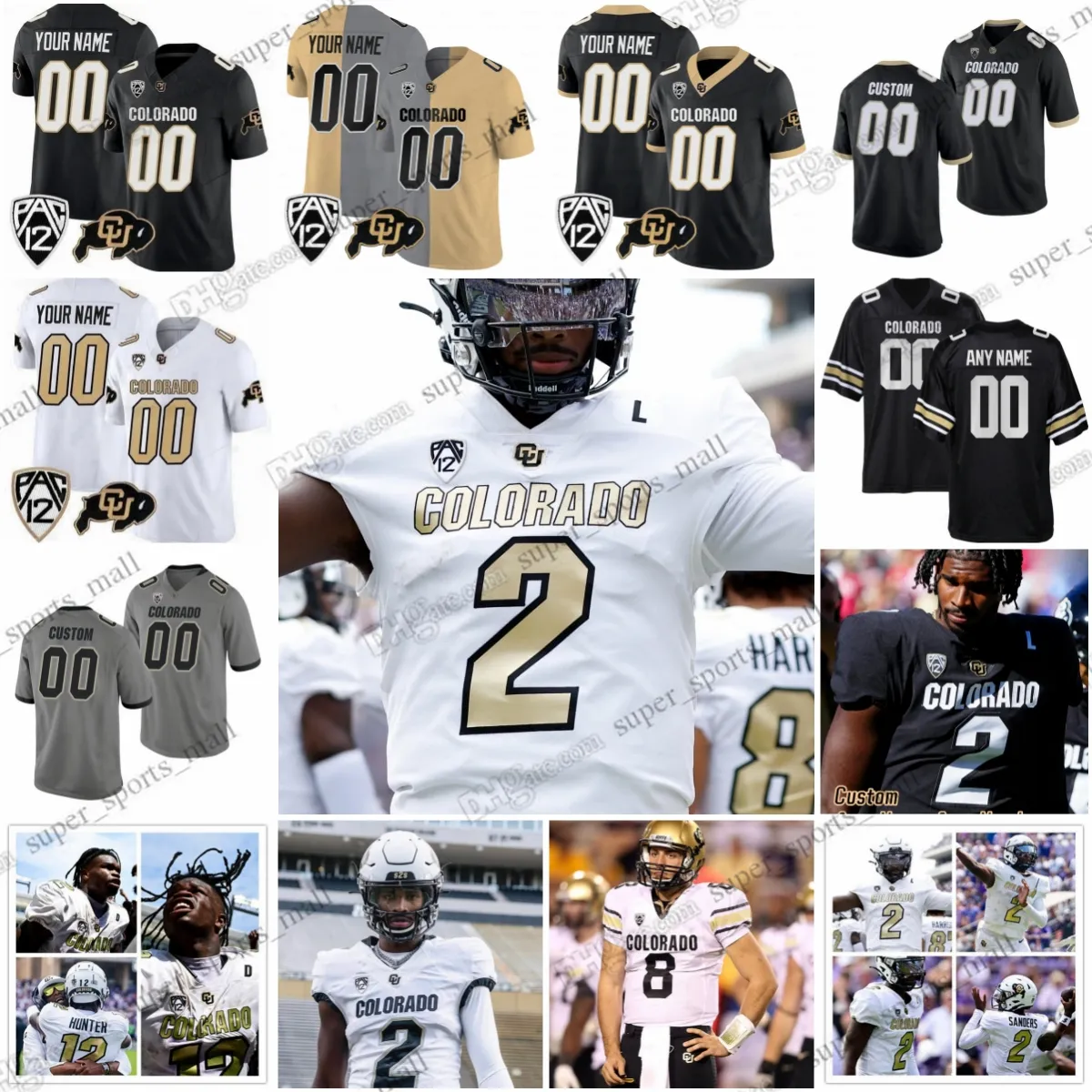 2023 Jerseys De Fútbol Universitario Personalizados Colorado Buffaloes
