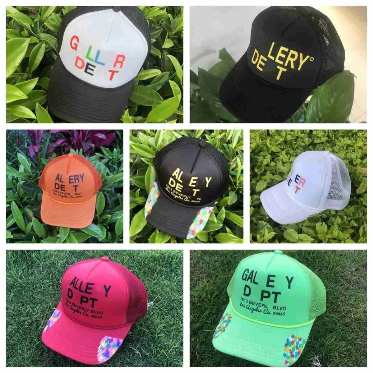 Verão Designer Bola Caps Gp Graffiti Chapéu Casual Lettering Galleryes Curvo Dept Brim Boné de Beisebol Mens Mulheres Letras Impressão Chapéus JR5V