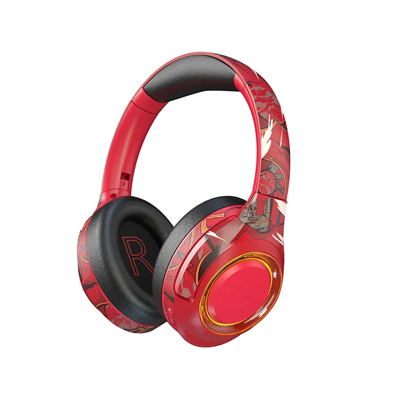 نمط Graffiti سماعات الأذن EL-A2 RED NOVERENGENCE DELAGE MAMING HEARSLES BLACKEAL Bluetooth 5