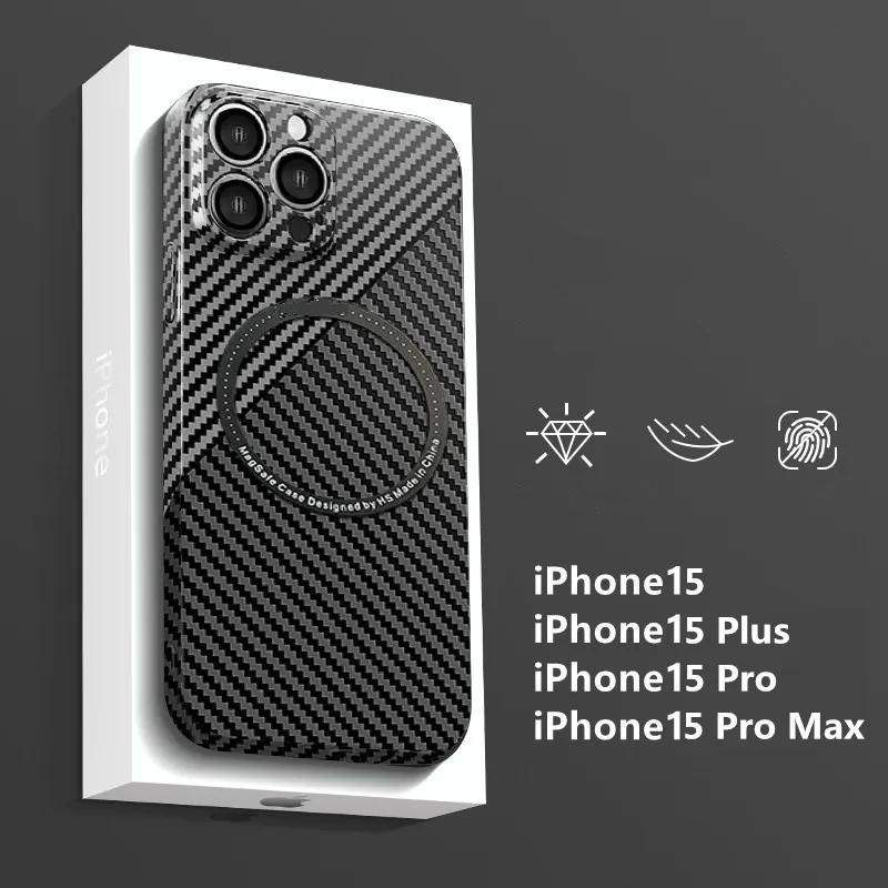 Coque Rigide Avec Couvercle d'objectif pour iPhone 15 Pro Max