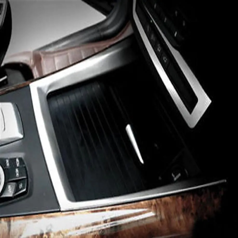 Garniture de couvercle de support de verre d'eau avant de Console en acier 1 pièces pour BMW X5 E70 2007-2013321j