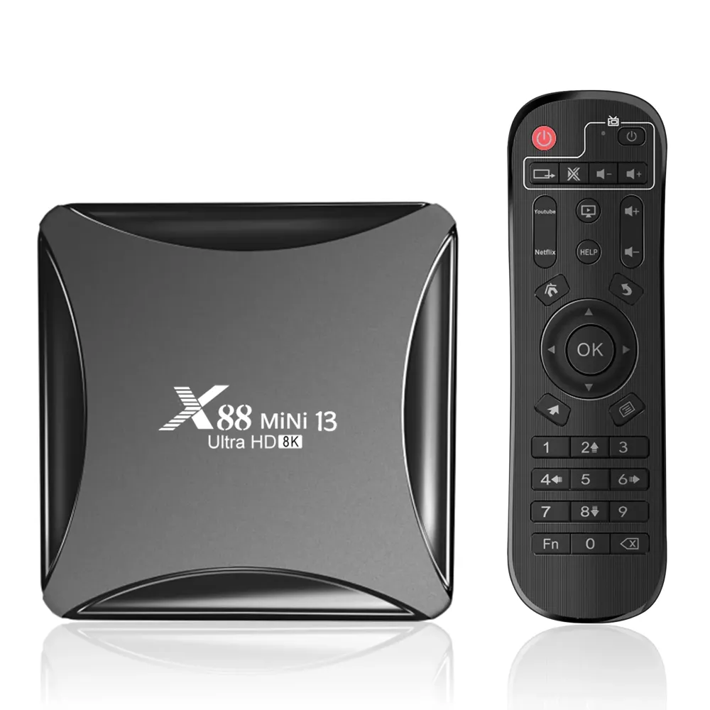 X88 MINI 13 TV Box Android 13 8K Band Dual Band WiFi Output 4K 4GB 64GB RK3528 Android 13 PK H96MAX