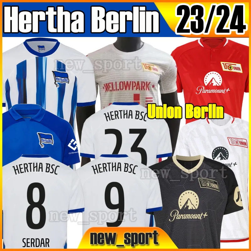 23 24 Hertha Union Berlin 2023 voetbalshirts KRUSE Haraguchi TRIMMEL ANDRICH FRIEDRICH BSC PIA TEK CUNHA CORDOBA DARIDA SELKE KHEDIRA jersey voetbalshirts