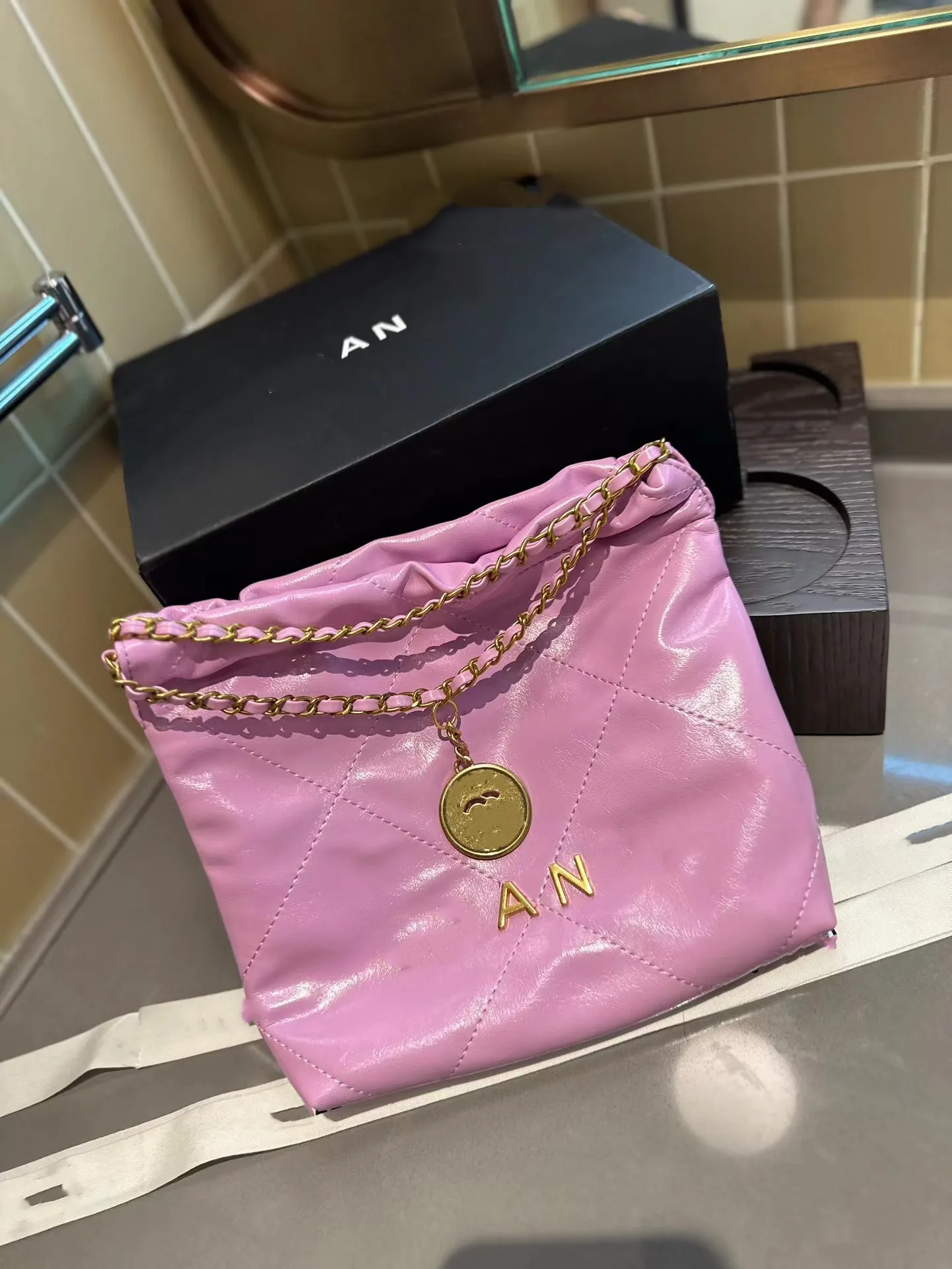 Designer Bucket Bag Luxury Shoulder Bag Luxury Mini Trash Bag