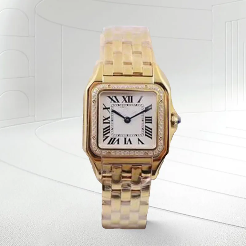 Lady Square Quartz Watch miłośnicy mody kobiety zegarek zegarek na rękę srebrne zbiorniki na rękę walentynki luksusowy square Diamond zegarek aaa na rękę
