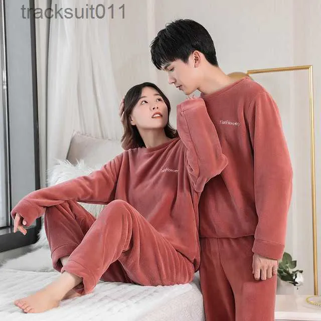 Women's Coral Fleece Pajamas Sets Flannel Sleepwear Soft Comfy