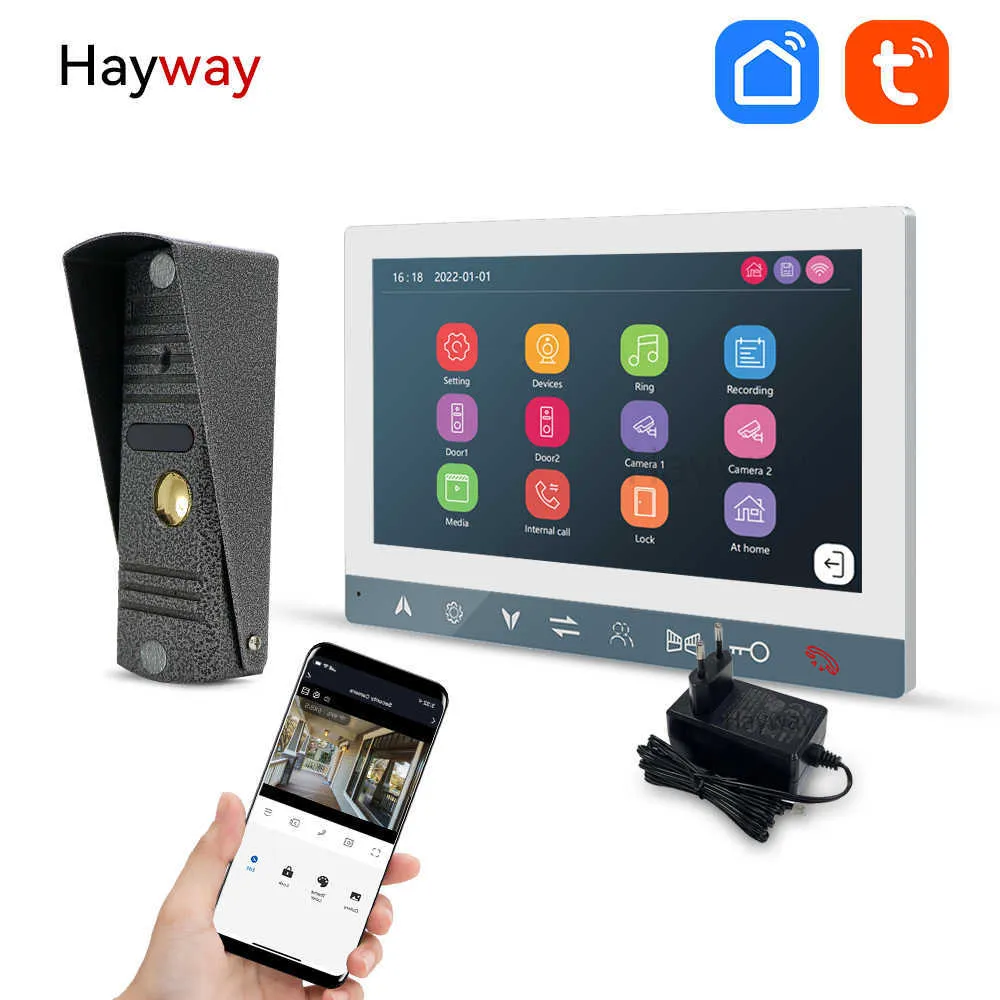 Дверные Звонки Hayway Tuya Домашний Видеодомофон 1080P.