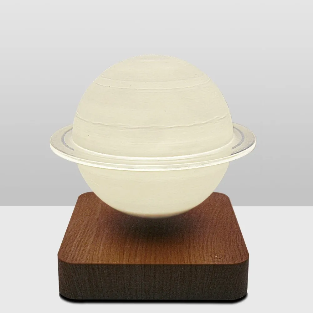Lâmpada de Saturno flutuante de levitação magnética, Saturno flutuante de impressão 3D, lâmpada de mesa LED, ao lado do controle de toque de luz noturna, presentes de aniversário
