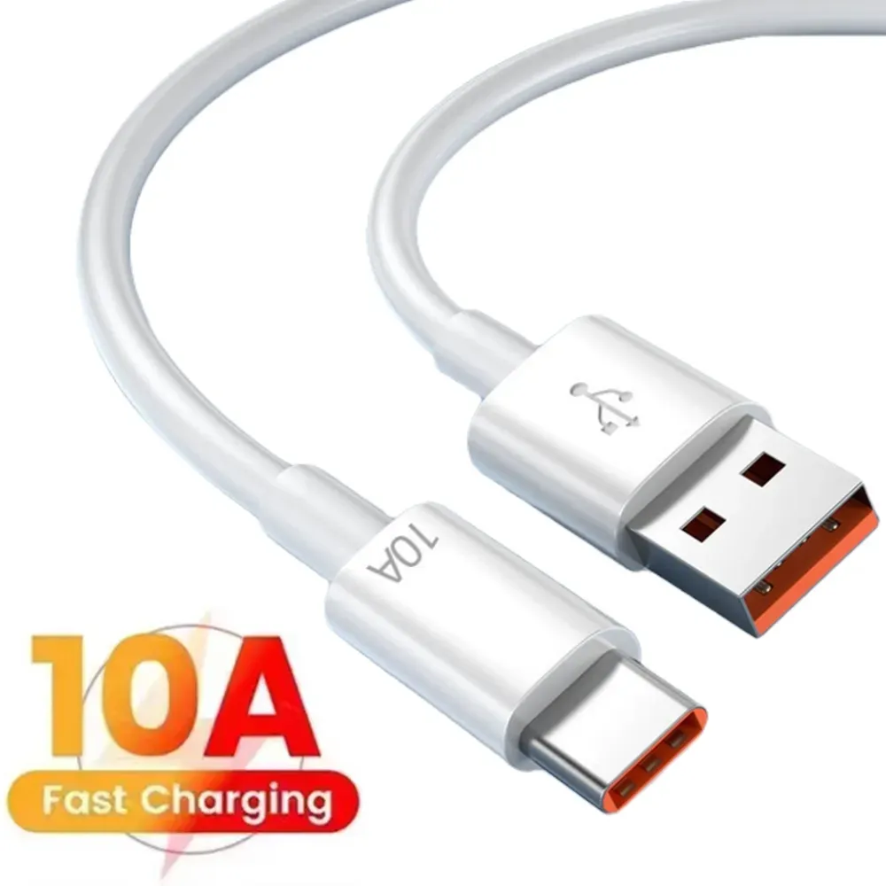 10A 120W USB typu C Kabel Super Fast dla HUAWEI P50 P40 Szybki sznur danych dla Xiaomi Mi13 12 OnePlus Poco Szybki kabel USB C