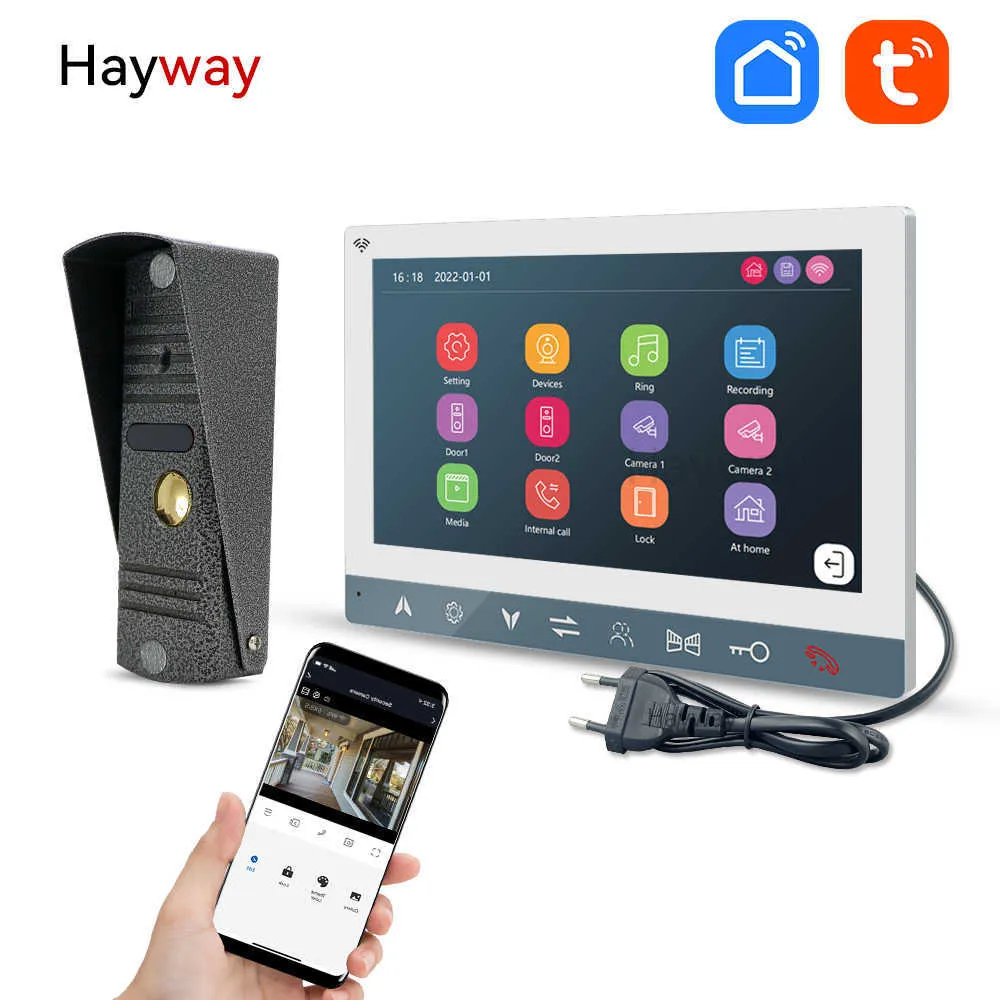 Дверные Звонки Hayway Tuya Домашний Видеодомофон 1080P.