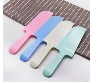 Disposable Dinnerware Cake cutter plastic disposable 100 birthday cake cutting knife cake tableware cake cutter 230918