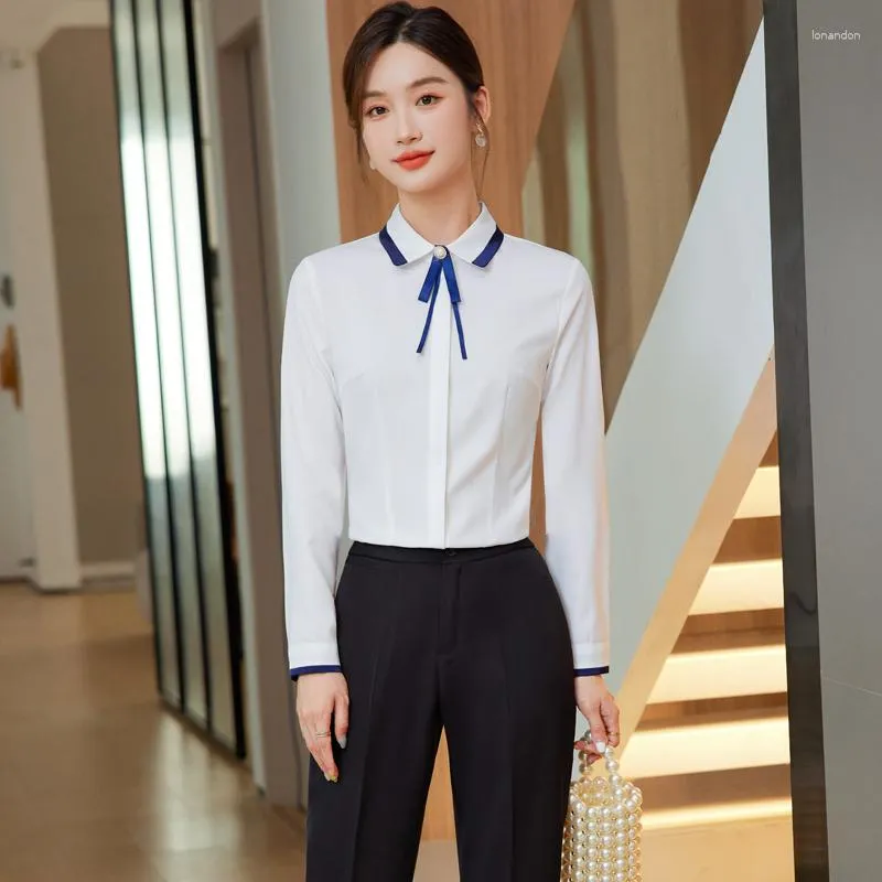 Girls Formal Shirt Ruffle Trims Button Collar Preppy Blouse - Temu