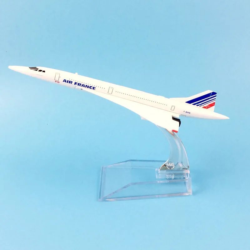 Diecast Model Araba Uçak Modeli 16cm Air France Concorde Uçak Modeli Diecast Metal Düzlem Uçakları 1 400 Düzlem Oyuncak Hediyesi 230915