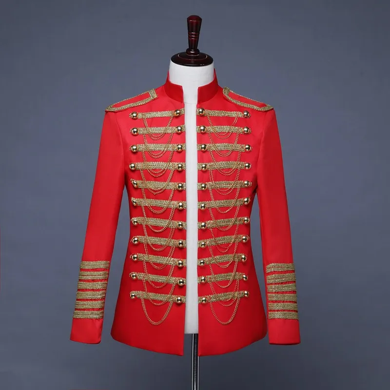 Male Military Dress Jacket With Black And Red Inlaid... From Baofu001,  $26.06 | DHgate.Com