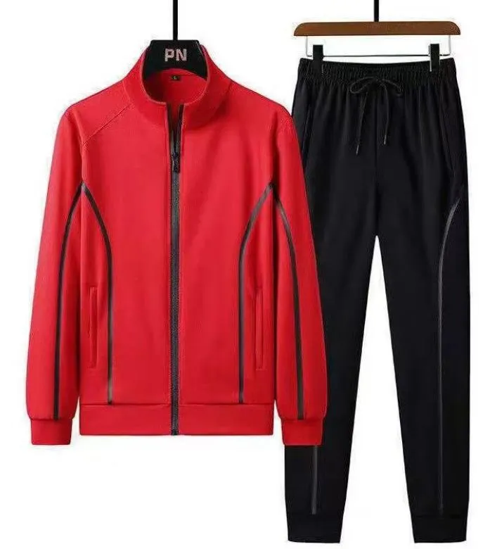 Men Casual Tracksuit Spring Autumn Men's Sets Solid Color Sportswear Brand Hoodie+Pants Clothing Fashion 2 Pieces Set Sports Suits