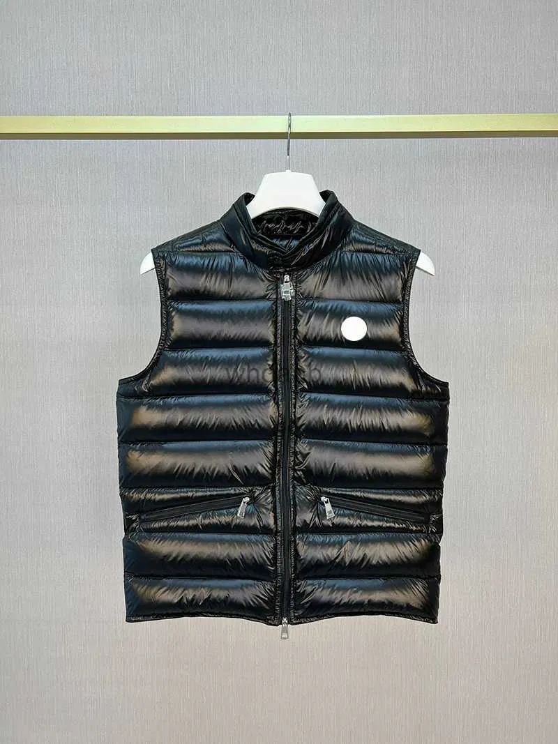 Herenvesten Outdoor Lichtgewicht Heren Donsvest Opstaande Kraag Heren Gilet Borst NFC Badge Heren Donsvest Herfst Winter Gilets Maat 1--5 HKD230918