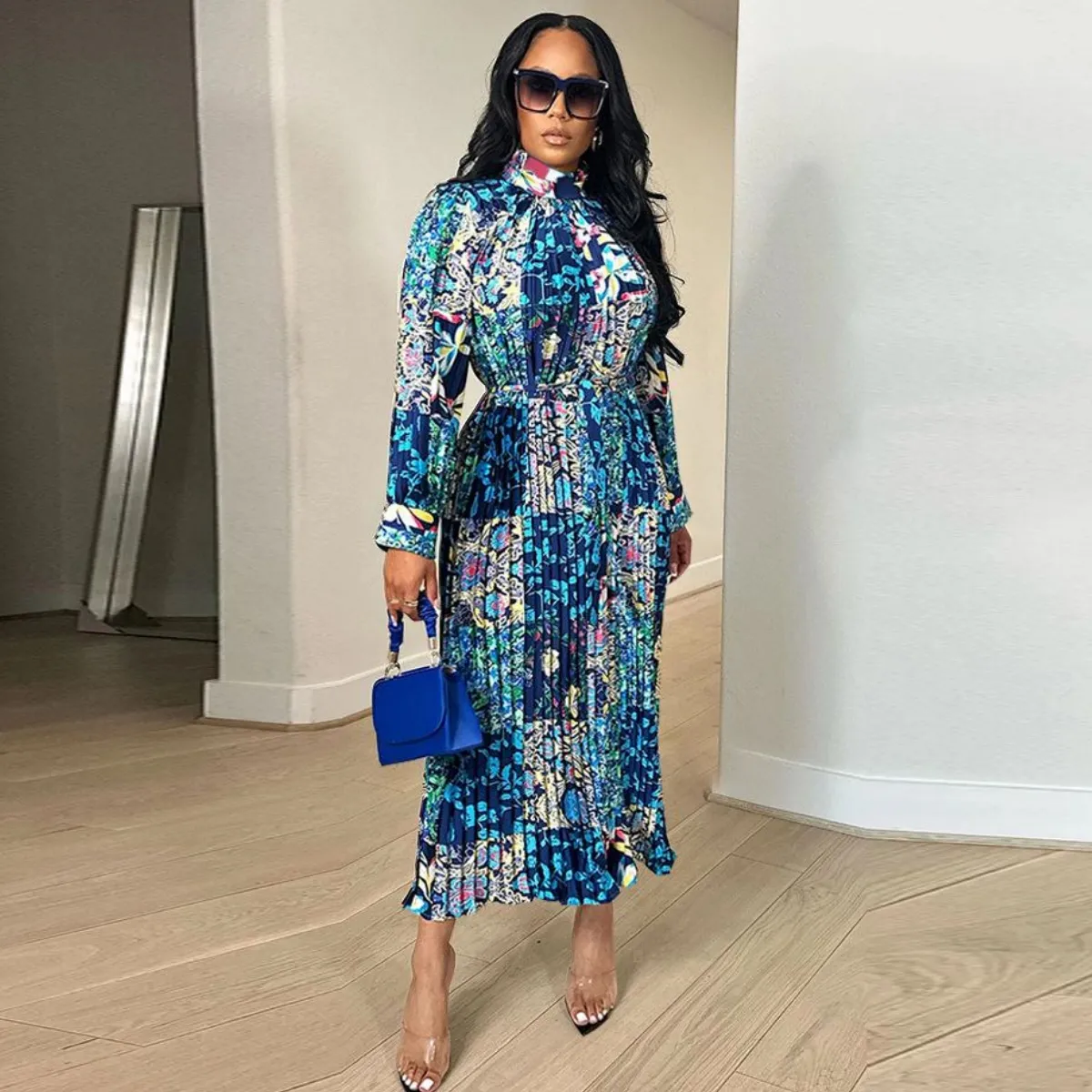 Vestidos De Línea A Elegantes De Manga Larga: Vestido Casual De