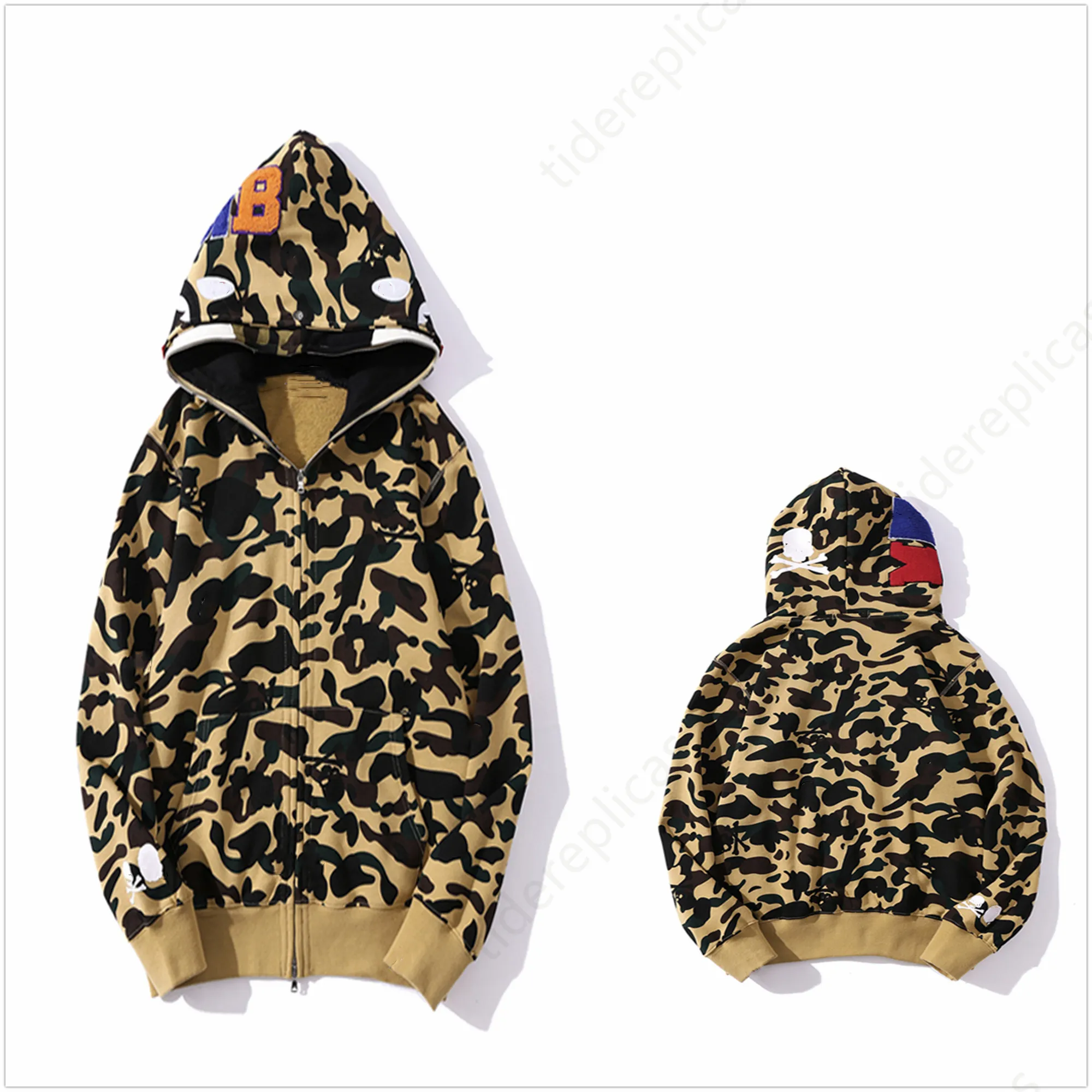 Designer Shark Reflective Double Cap Paul And Shark Hoodie Designer Shark Reflective Double Cap Paul And Shark Hoodie