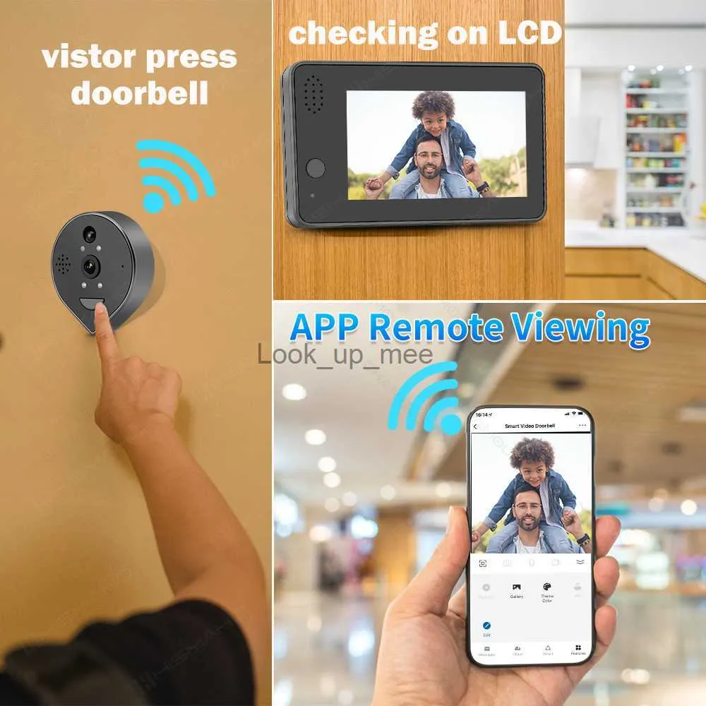 Sonnette intelligente avec caméra sans fil compatible avec Alexa - 1080p HD  Wifi Interphone Vidéo - Vision nocturne - Alertes activées de mouvement -  Audio 2 voies pour la sécurité à la maison : : Bricolage