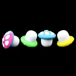 Storage Bottles Jars 10Pcs Mini 5ml Silicone Wax Containers Oil Slicks Mushroom Design Cute Gifts for Girls 230217 ZZ