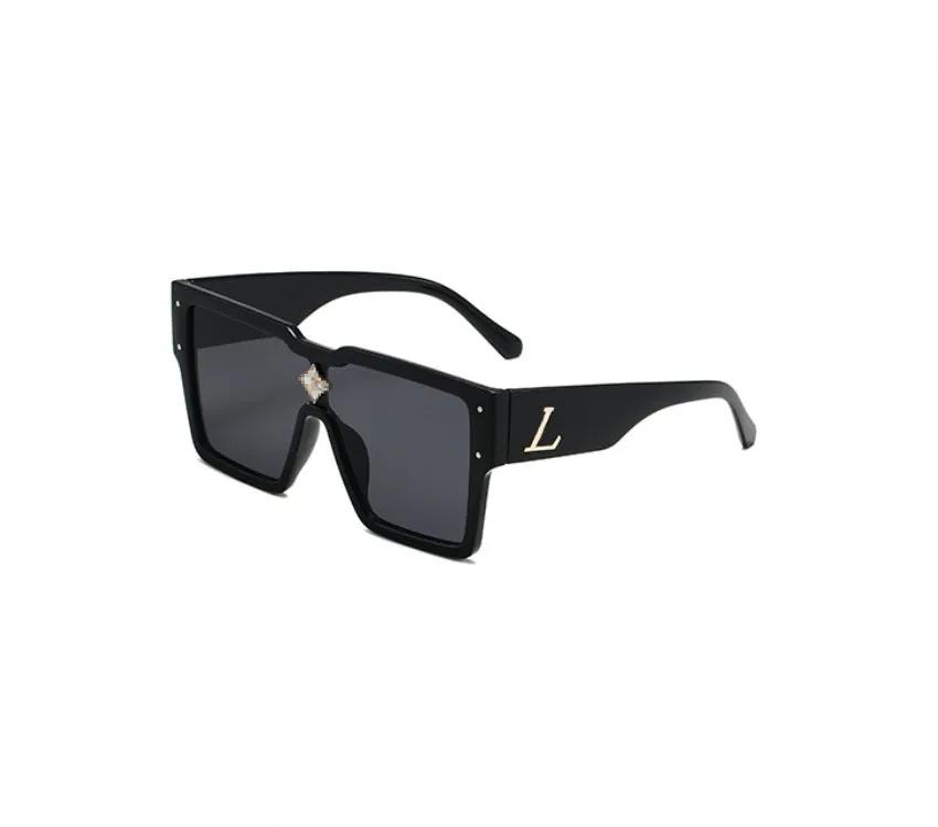 Óculos de sol de grife masculino UV 400 moldura quadrada lunetas elegantes para homens e mulheres para férias e viagens