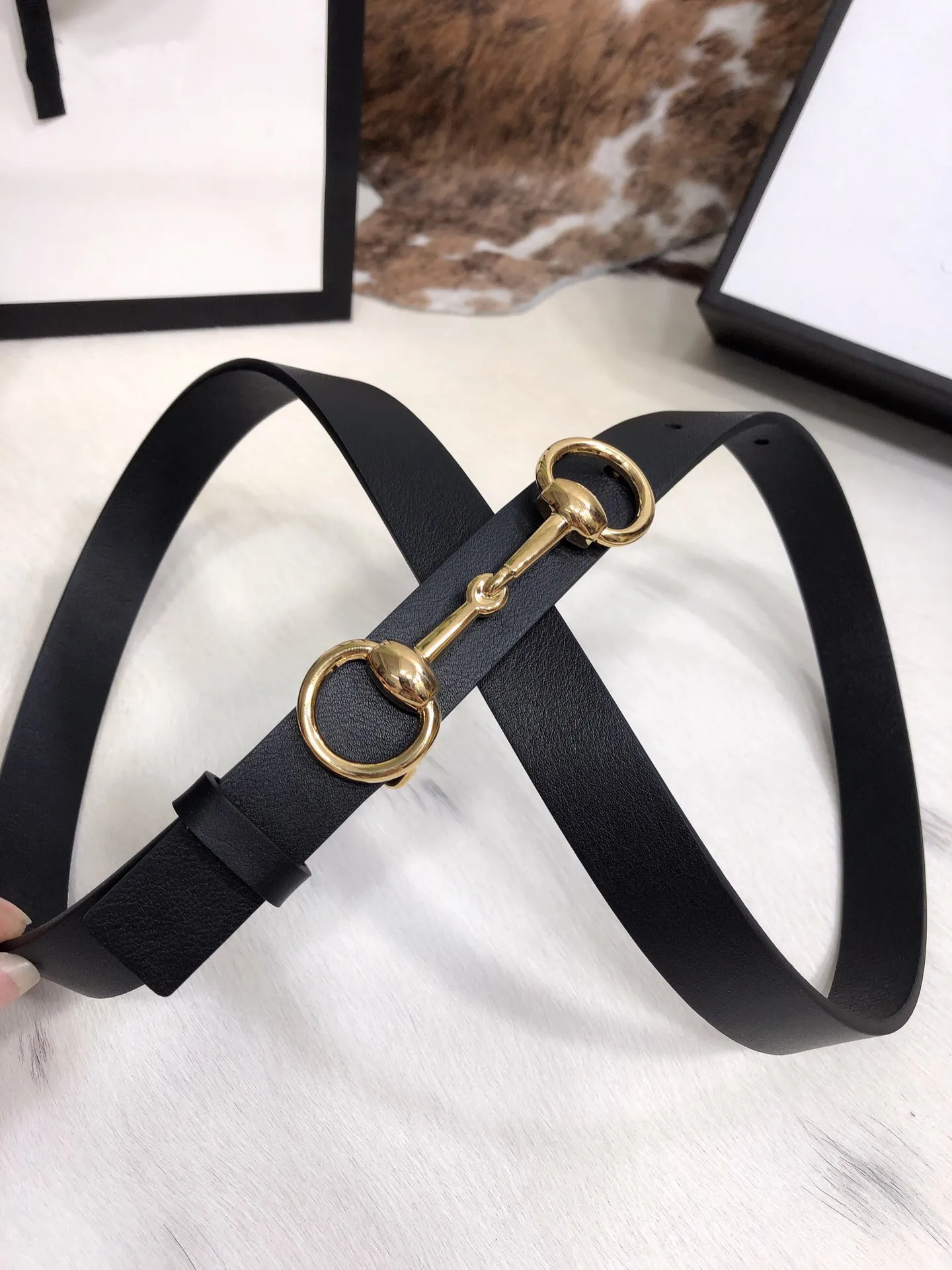 10A classic long gold silver buckle black genuine leather men belt belts for men highest quality women belt with green box 6968