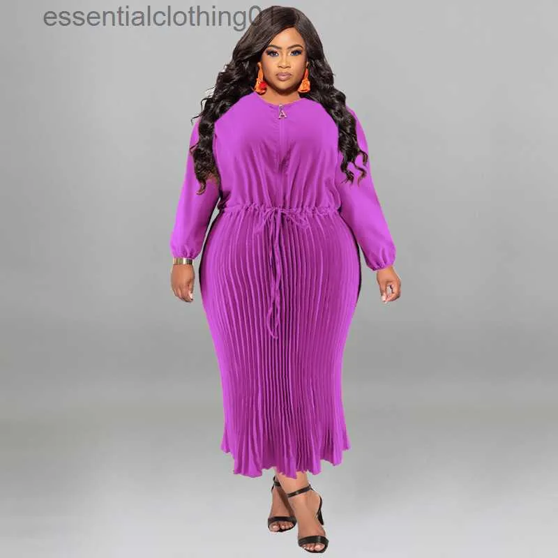 Robes décontractées de base 5XL 4XL grande taille Robes longues femmes taille haute col en V Robes printemps automne nouvelle grande taille Streetwear surdimensionné Maxi robe Vestidos L230918