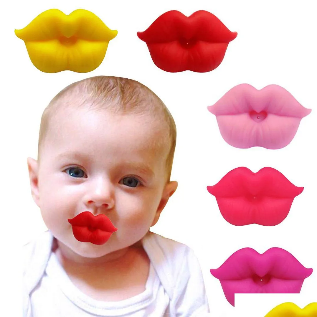 Funny Baby Pacifiers: Food Grade Silicone, Orthodontic Soother, Unique Lip  Mouth Designs, Teether, Dummy Nipples for Toddlers Drop Delivery