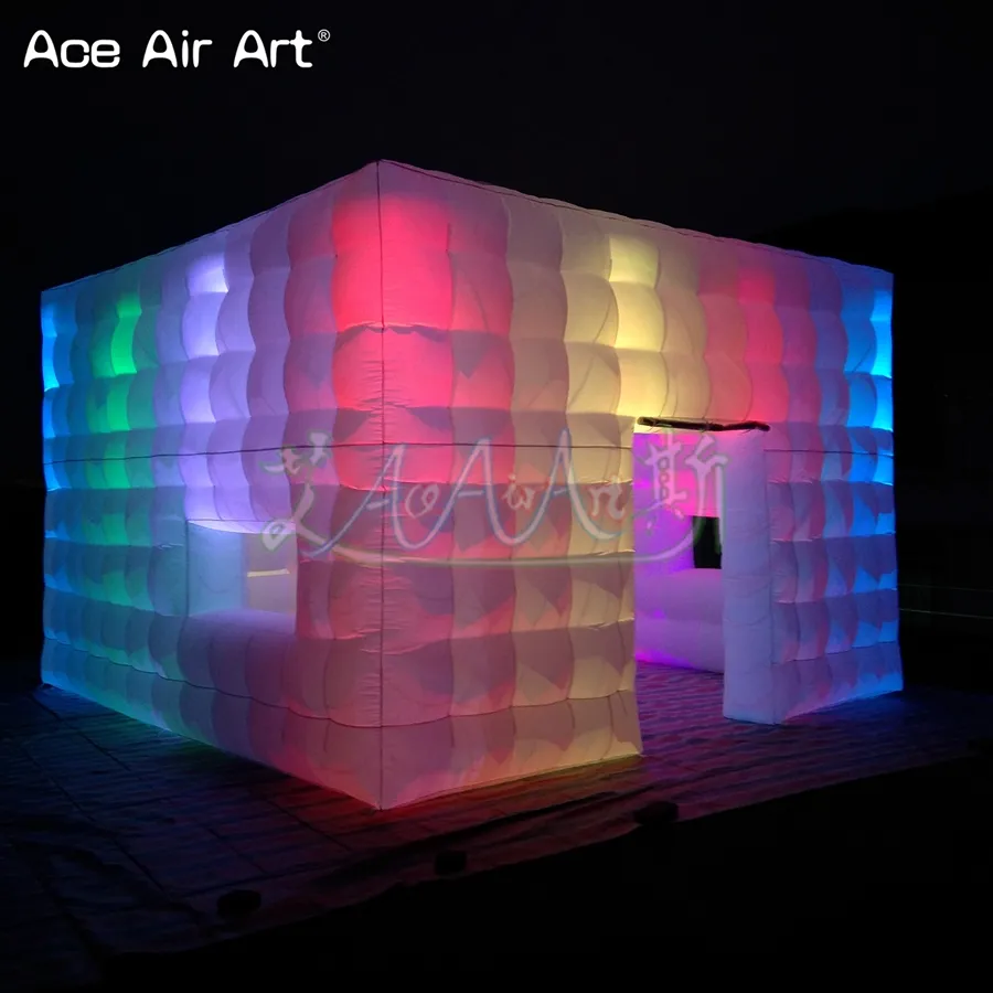 8 × 4.8 × 3.2 m Inflatable Cube Tent with Blower for Outdoor Party and ...
